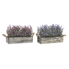 Planta Decorativa DKD Home Decor 30 x 12 x 21 cm Madeira Lilás Polietileno Fúcsia (2 Unidades) de DKD Home Decor, Plantas - R...