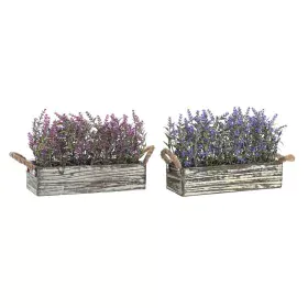 Planta Decorativa DKD Home Decor 30 x 12 x 21 cm Madeira Lilás Polietileno Fúcsia (2 Unidades) de DKD Home Decor, Plantas - R...