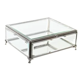 Jewelry box DKD Home Decor Crystal Metal (25 x 21 x 10 cm) by DKD Home Decor, Wardrobe Jewellery Organisers - Ref: S3030763, ...