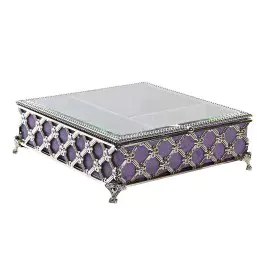 Caja-Joyero DKD Home Decor Cristal Metal (22 x 22 x 7 cm) de DKD Home Decor, Organizadores de joyas - Ref: S3030765, Precio: ...