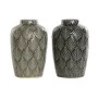 Vase DKD Home Decor Beige Porcelain Grey Green Oriental 16 x 16 x 26 cm (2 Units) by DKD Home Decor, Vases - Ref: S3030785, P...