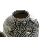 Jarrón DKD Home Decor Beige Porcelana Gris Verde Oriental 16 x 16 x 26 cm (2 Unidades) de DKD Home Decor, Jarrones - Ref: S30...