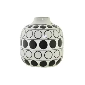 Vase DKD Home Decor Porcelain Black White Modern Circles 16 x 16 x 18 cm by DKD Home Decor, Vases - Ref: S3030927, Price: 18,...