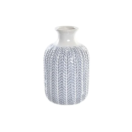 Vaso DKD Home Decor Azul Branco Porcelana Mediterrâneo 16 x 16 x 25 cm de DKD Home Decor, Jarrões - Ref: S3030939, Preço: 12,...