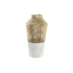 Vase DKD Home Decor Grey Golden Metal Modern 25 x 25 x 48 cm by DKD Home Decor, Vases - Ref: S3030981, Price: 40,89 €, Discou...