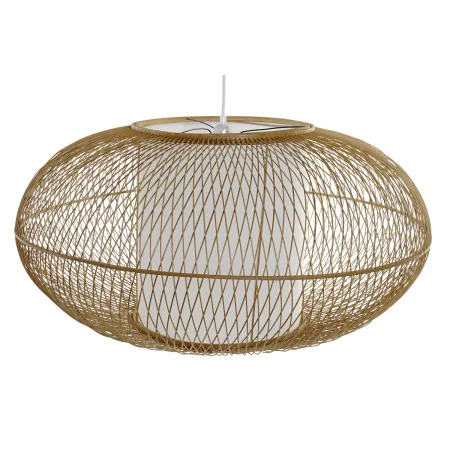 Ceiling Light DKD Home Decor White Natural Bamboo 40 W 83 x 83 x 40 cm by DKD Home Decor, Ceiling Lights - Ref: S3031107, Pri...