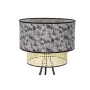 Lampada da Terra DKD Home Decor Naturale Nero Metallo Palme Poliestere Coloniale (60 x 60 x 129 cm) di DKD Home Decor, Lampad...