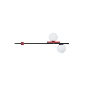 Lampadario DKD Home Decor Rosso Nero Bianco 40W 220 V (44 x 44 x 120 cm) di DKD Home Decor, Plafoniere - Rif: S3031216, Prezz...