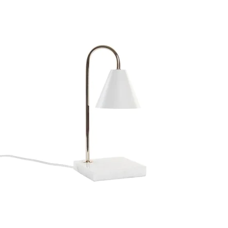 Lampe de bureau DKD Home Decor Doré Blanc (15 x 15 x 33 cm) de DKD Home Decor, Lampes de chevet - Réf : S3031227, Prix : 36,4...