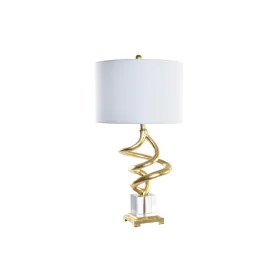 Desk lamp DKD Home Decor White Golden Resin Crystal 50 W 220 V 38 x 38 x 75 cm by DKD Home Decor, Bedside and Table Lamps - R...