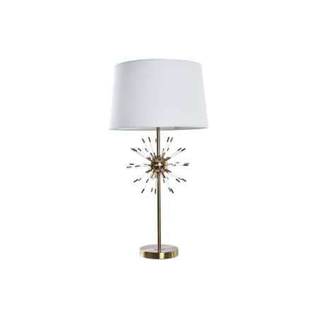 Lampe de bureau DKD Home Decor Doré Métal Blanc 41 x 41 x 80 cm 220 V 50 W de DKD Home Decor, Lampes de chevet - Réf : S30313...