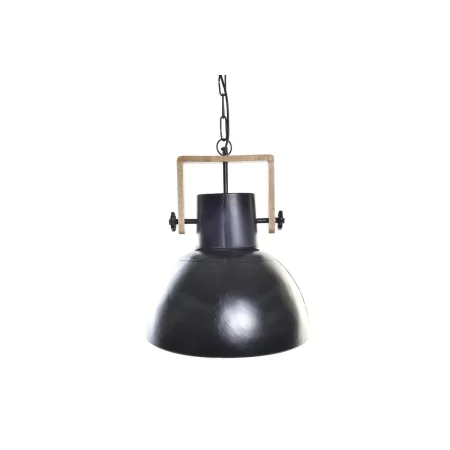 Candeeiro de teto DKD Home Decor Castanho Preto Metal Madeira de mangueira 50 W 40 x 40 x 49 cm de DKD Home Decor, Iluminação...