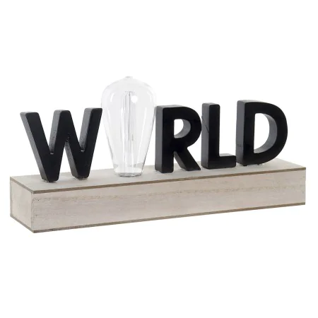 Lighting decoration DKD Home Decor World Black Metal MDF Wood 30 x 40 cm 34 x 8 x 16 cm by DKD Home Decor, Motif Lamp - Ref: ...