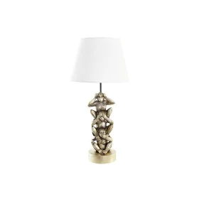 Desk lamp DKD Home Decor Golden White Colonial 220 V 50 W Monkey (30 x 30 x 61 cm) by DKD Home Decor, Bedside and Table Lamps...