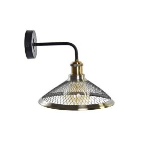 Lampada da Parete DKD Home Decor Nero Dorato Metallo 220 V 50 W (27 x 28 x 28 cm) di DKD Home Decor, Lampadario a braccia - R...