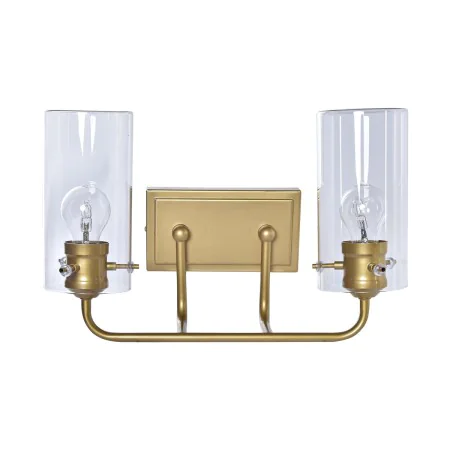 Lámpara de Pared DKD Home Decor Cristal Dorado Metal 220 V 50 W (41 x 17 x 24 cm) de DKD Home Decor, Lámparas de pared - Ref:...