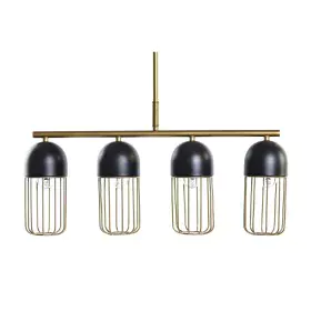 Ceiling Light DKD Home Decor Black Golden 220 V 50 W (60 x 11 x 26 cm) by DKD Home Decor, Ceiling Lights - Ref: S3031456, Pri...