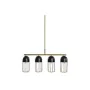 Deckenlampe DKD Home Decor Schwarz Gold Metall 50 W (60 x 11 x 26 cm) von DKD Home Decor, Deckenleuchten - Ref: S3031456, Pre...