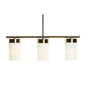 Deckenlampe DKD Home Decor Kristall Gold Metall Weiß (60 x 15 x 25 cm) von DKD Home Decor, Deckenleuchten - Ref: S3031458, Pr...