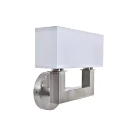 Lámpara de Pared DKD Home Decor Plateado Metal Poliéster Blanco 220 V 40 W (25 x 14 x 24 cm) de DKD Home Decor, Lámparas de p...