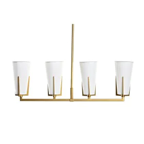 Candeeiro de teto DKD Home Decor Dourado Branco (67 x 14 x 22 cm) de DKD Home Decor, Iluminação de teto interior - Ref: S3031...