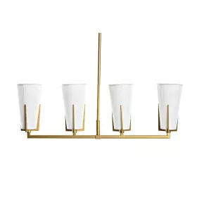 Candeeiro de teto DKD Home Decor Dourado Branco (67 x 14 x 22 cm) de DKD Home Decor, Iluminação de teto interior - Ref: S3031...