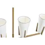 Candeeiro de teto DKD Home Decor Dourado Branco (67 x 14 x 22 cm) de DKD Home Decor, Iluminação de teto interior - Ref: S3031...