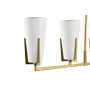 Candeeiro de teto DKD Home Decor Dourado Branco (67 x 14 x 22 cm) de DKD Home Decor, Iluminação de teto interior - Ref: S3031...