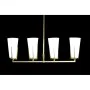 Deckenlampe DKD Home Decor Kristall Gold Metall Weiß (67 x 14 x 22 cm) von DKD Home Decor, Deckenleuchten - Ref: S3031465, Pr...