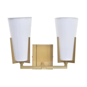 Lampada da Parete DKD Home Decor Cristallo Dorato Metallo Poliestere Bianco (30 x 18 x 23 cm) di DKD Home Decor, Lampadario a...