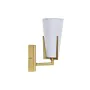 Luminária de parede DKD Home Decor 25W Dourado Metal Poliéster Branco 220 V (12 x 14 x 25 cm) de DKD Home Decor, Candeeiros d...