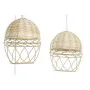 Lampadario DKD Home Decor Bianco Marrone Chiaro 220 V 50 W (38 x 38 x 75 cm) di DKD Home Decor, Plafoniere - Rif: S3031489, P...