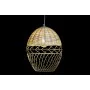 Lampadario DKD Home Decor Metallo Bianco Marrone Chiaro Rattan 50 W (30 x 30 x 38 cm) di DKD Home Decor, Plafoniere - Rif: S3...