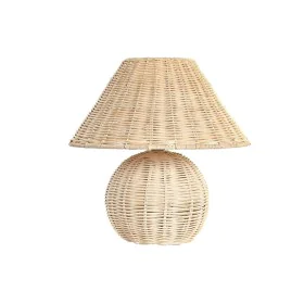 Desk lamp DKD Home Decor Natural Rattan 220 V 50 W Alpino (30 x 30 x 31 cm) by DKD Home Decor, Bedside and Table Lamps - Ref:...