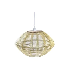 Suspension DKD Home Decor Naturel Doré Marron Bambou 50 W (42 x 42 x 26 cm) de DKD Home Decor, Plafonniers - Réf : S3031555, ...