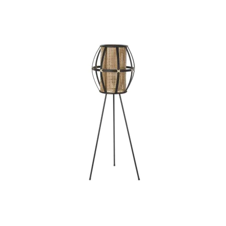 Luminária de chão DKD Home Decor Castanho Preto Metal Bambu 50 W 220 V 38 x 38 x 119 cm de DKD Home Decor, Candeeiros de pé -...