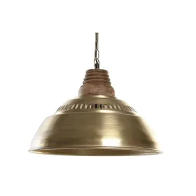 Ceiling Light DKD Home Decor Brown Golden Iron Mango wood 50 W 43 x 43 x 31 cm by DKD Home Decor, Ceiling Lights - Ref: S3031...