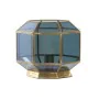 Lâmpada de mesa DKD Home Decor Cristal Azul Dourado 220 V Latão 50 W Moderno (29 x 29 x 25 cm) de DKD Home Decor, Candeeiros ...