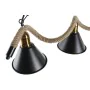 Ceiling Light DKD Home Decor Natural Black Metal Rope 50 W (85 x 18 x 20 cm) by DKD Home Decor, Ceiling Lights - Ref: S303162...