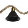 Lámpara de Techo DKD Home Decor Natural Negro Metal Cuerda 50 W (85 x 18 x 20 cm) de DKD Home Decor, Iluminación de techo de ...