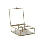 Caja-Joyero DKD Home Decor Verde Gris claro Metal Cristal 15 x 15 x 5,5 cm (2 Unidades) de DKD Home Decor, Organizadores de j...