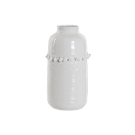 Vaso DKD Home Decor Branco Grés Pompon 12 x 12 x 24 cm de DKD Home Decor, Jarrões - Ref: S3031670, Preço: 13,77 €, Desconto: %