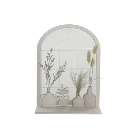 Miroir mural DKD Home Decor Vase Verre Beige MDF Résine Cottage (35 x 10 x 50 cm) de DKD Home Decor, Miroirs muraux - Réf : S...