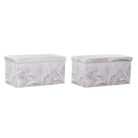 Caja Multiusos DKD Home Decor Plegable 71,5 x 35 x 36 cm Poliuretano Tropical (2 Unidades) de DKD Home Decor, Cajas y arcones...