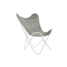 Chaise de jardin DKD Home Decor Bleu Blanc Vert Fer 74 x 65 x 90 cm de DKD Home Decor, Fauteuils - Réf : S3032019, Prix : 116...