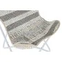 Chaise de jardin DKD Home Decor Gris Coton Blanc Fer (74 x 65 x 90 cm) de DKD Home Decor, Fauteuils - Réf : S3032034, Prix : ...