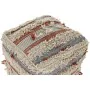 Coussin DKD Home Decor De Sol Rayures Orange 50 x 50 x 50 cm Blanc Boho de DKD Home Decor, Coussins - Réf : S3032040, Prix : ...