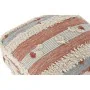 Pouffe DKD Home Decor White Orange Stripes Boho 60 x 60 x 25 cm (2 Units) by DKD Home Decor, Bean Bags - Ref: S3032041, Price...