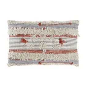 Cushion DKD Home Decor 60 x 15 x 40 cm Stripes Orange White by DKD Home Decor, Cushions - Ref: S3032043, Price: 23,03 €, Disc...