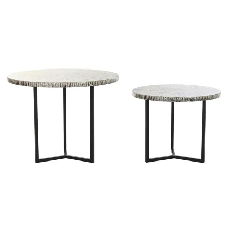 Set of 2 tables DKD Home Decor Beige Grey 76 x 76 x 60 cm by DKD Home Decor, Tables - Ref: S3032045, Price: 225,21 €, Discoun...